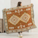 DecorBites™ Knitted Nordic Plaid Blanket - Cozy Home Decor and Sofa Cover