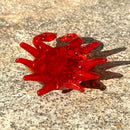 DecorBites™ Crab Glass Figurines: Handblown Art Animals Collectible Sculpture Ornaments