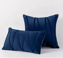 Pleated mustard yellow short wool velvet pillowcase for living room