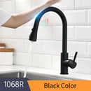 DecorBites™ Gold Sensor Kitchen Faucet Stainless Steel Smart Touch Control Sink Tap