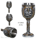 DecorBites™ Dragon King Goblet 200ml: Retro Stainless Steel Wine Glass Gothic Whiskey Cup