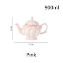 DecorBites™ Elegant Porcelain Tea Set: Teapot, Cups, Saucers, High-Grade Coffee Pot, Perfect for Parties