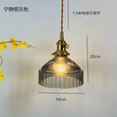 DecorBites™ Glass Hanging Lamp with Switch: Modern Nordic Copper Pendant Light Fixtures