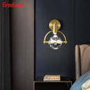 DecorBites™ Crystal LED Wall Sconce Copper Light Fixture for Modern Luxury Home Decor