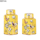 DecorBites™ Country Ceramic Vase: Floral Home Decor Jar for Living Room & Dining Table