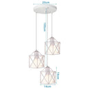 DecorBites™ Iron Cage Pendant Lights | Modern Ceiling Chandelier for Living Room & Kitchen