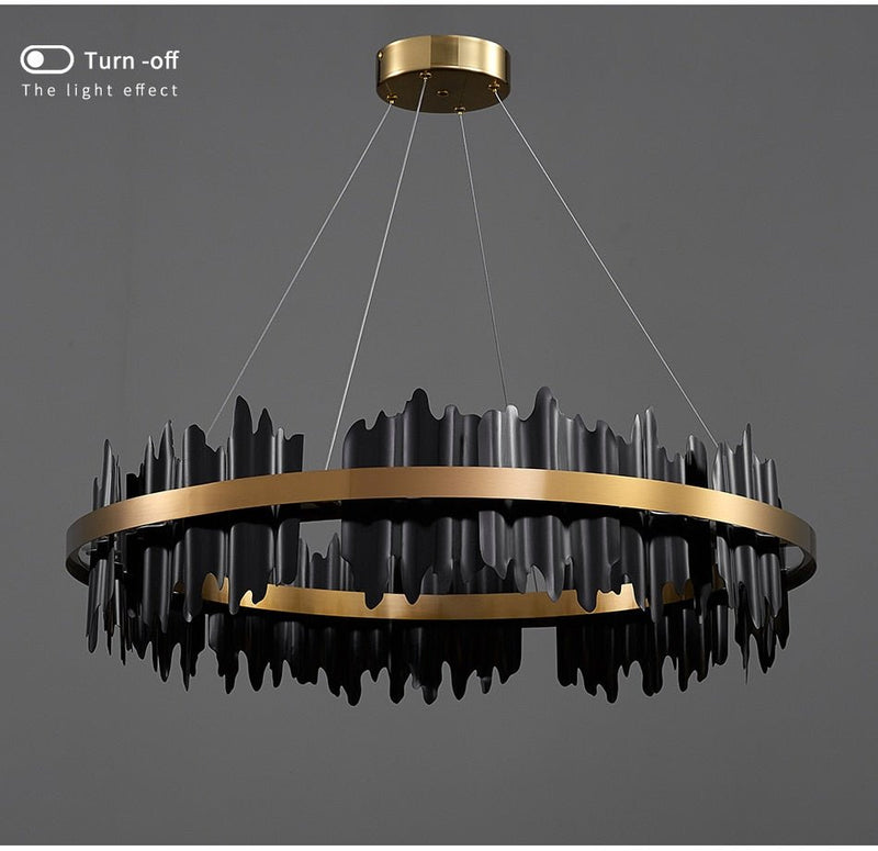 MIRODEMI® Modern Creative Circular Chandelier for Living Room, Dining Room