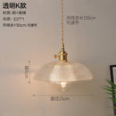 DecorBites™ Glass Copper Pendant Light: Modern Nordic Style Hanging Lamp for Kitchen, Dining, and Living Room