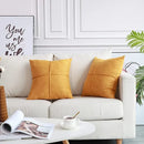 DecorBites™ Cross Faux Suede Throw Pillow Cover for Car Couch Sofa Bed Home Decor