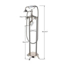 DecorBites™ Dual Handle Clawfoot Bathtub Shower Faucet, Golden Polished Free Standing Mixer