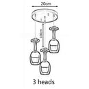 DecorBites™ LED Wine Glass Pendant Lights for Restaurant, Bar, and Dining Room