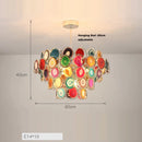 DecorBites™ Agate Designer LED Chandelier for Foyer & Dining Room