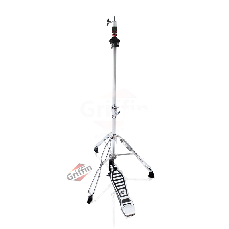 high hat pedal Hi-Hat Stand by Griffin - Deluxe Hi Hat Cymbal Pedal With Drum Key