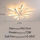 DecorBites™ LED Ceiling Chandelier Lights for Living Room Bedroom Dining Study White Black