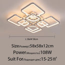 DecorBites™ LED Chandelier: Remote Dimmable Indoor Lighting for Bedroom, Restaurant, Living Room