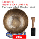 DecorBites™ 24cm Tibetan Singing Bowl for Yoga Music Therapy and Meditation