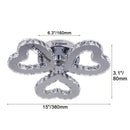 DecorBites™ Crystal Nordic LED Ceiling Chandelier for Modern Indoor Lighting