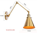 DecorBites™ Adjustable Long Arm Wall Light - Flexible Gold Lamp for Modern Spaces