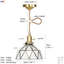 DecorBites™ Glass Copper LED Pendant Light for Kitchen Cafe Living Room