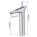DecorBites™ Golden Waterfall Bathroom Faucet Mixer Tap Tall Sink Deck Mounted