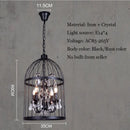DecorBites™ Crystal Bird Cage Chandelier - Elegant Ceiling Light for Dining Room & Bedroom