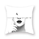 DecorBites™ Black Geometric Cushion Cover | Decorative Sofa Pillow Cases | Living room Throw Home Decor