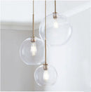 DecorBites™ Glass Ball LED Pendant Light: Modern Silver Gold Nordic Kitchen Decor