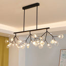 DecorBites™ Linear Firefly Chandelier: Elegant Tree Branch Lighting for Home Decor
