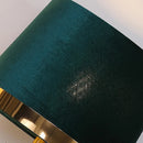 DecorBites™ Golden Edge Large Cloth Lampshade Cover for Bedroom Bedside Floor Lamp