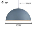 Modern pastel led macaron pendant light for bedroom and dining room