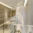 DecorBites™ LED Chandelier: Stunning Loft Living Room Bedroom Kitchen Ceiling Light, Long Hanging Fixture
