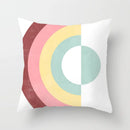 DecorBites™ Geometric Stitch Print Pillow Cover - Modern Minimalist Office Cushion