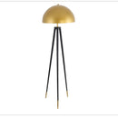 DecorBites™ Coyote Gold Tripod Floor Lamp for Home Decor in Living Room or Bedroom