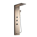 DecorBites™ Dark Grey Shower Column with Massage System and Tub Spout