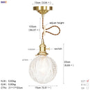 DecorBites™ Glass Copper LED Pendant Light for Kitchen Cafe Living Room