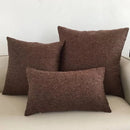 DecorBites™ Ivory Sofa Cushion Cover Solid Basic 30x50cm - 60x60cm
