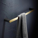 DecorBites™ Gold & Black Bathroom Set - Shelf, Towel Rack, Holder, Brush Holder & More
