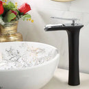 DecorBites™ Grey Waterfall Brass Basin Faucet - Hot Cold Mixer Tap for Bathroom Sink
