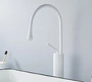 DecorBites™ Gold & Marble Basin Faucet: Single Handle Swivel Sink Water Crane