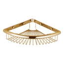 DecorBites™ Gold & Black Corner Shelf: Brass Bathroom Shelves for Stylish Storage