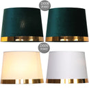 DecorBites™ Golden Edge Large Cloth Lampshade Cover for Bedroom Bedside Floor Lamp