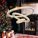 DecorBites™ Crystal LED Pendant Chandelier, Modern Nordic Ceiling Lamp for Living and Dining Room
