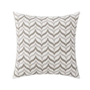 DecorBites™ Geometric Embroidery Cushion Cover 45x45cm Black Grey Soft Cozy for Home Decor