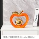 DecorBites™ Gold-plated Ceramic Apple Storage Box for Home Decor and Organization