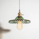 DecorBites™ Copper Base Glass Pendant Light with Switch, Braided Wire - Nordic Style for Home & Restaurant Décor