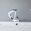 DecorBites™ Gold & White Bathroom Basin Faucet Deck Mounted Sink Tap, Brass with Rose Gold Accent