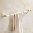 DecorBites™ Bath Hardware Set: Shelf, Towel Rack, Holder, Brush Holder, Towel Hanger, Hooks