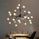DecorBites™ LED Firefly Sputnik Chandelier: Stylish Tree Branch Ceiling Lamp