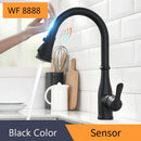 DecorBites™ Brush Nickel Sensor Kitchen Faucet | Stainless Steel Smart Induction Tap with Touch Control