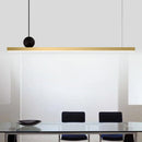 DecorBites™ Linear LED Gold Pendant Light for Island, Restaurant, Bar - Nordic Designer Style